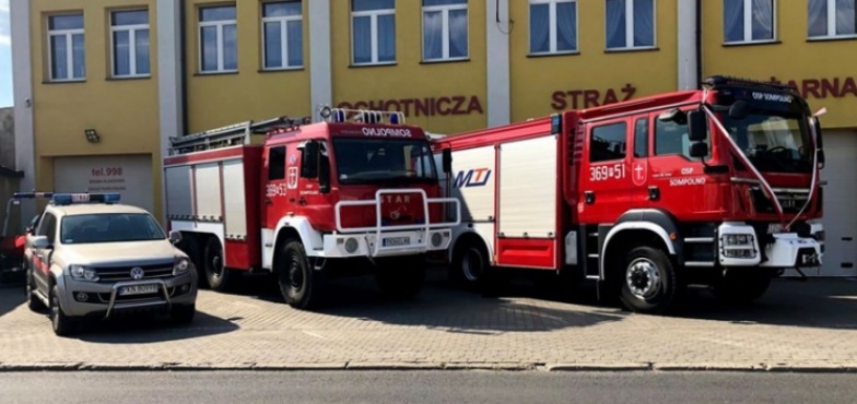 Strażacy z Sompolna mają nowy samochód. Błyskawicznie pomoże w akcji
