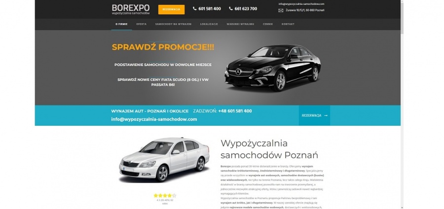 Sprawdzona wypożyczalnia aut
