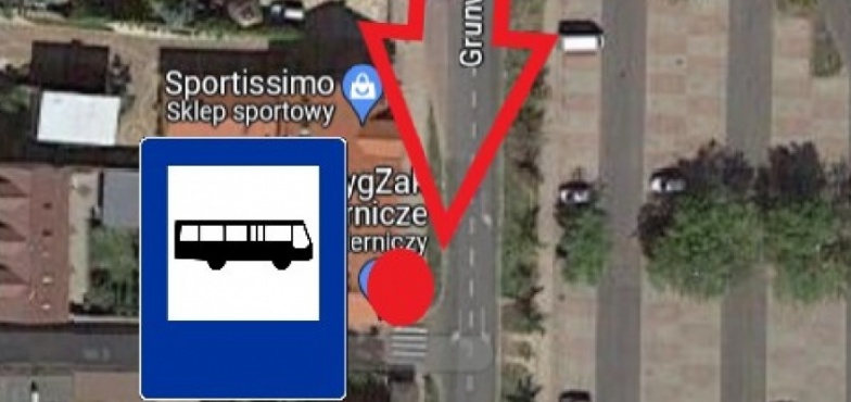 Będzie tymczasowa zmiana lokalizacji przystanku MZK przy ulicy Grunwaldzkiej. Na jak długo? 