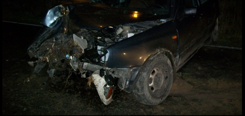 Zablokował całą drogę. Wypadek w Giewartowie