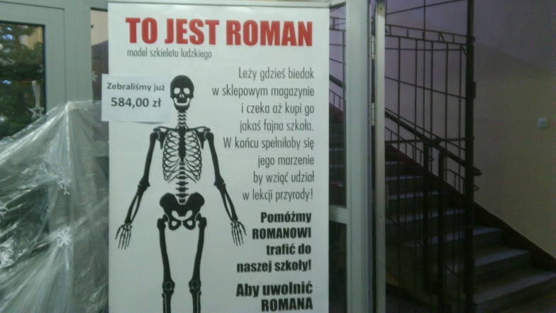 Szkoła chce kupić Romana. Rodzice zbierają pieniądze na szkielet
