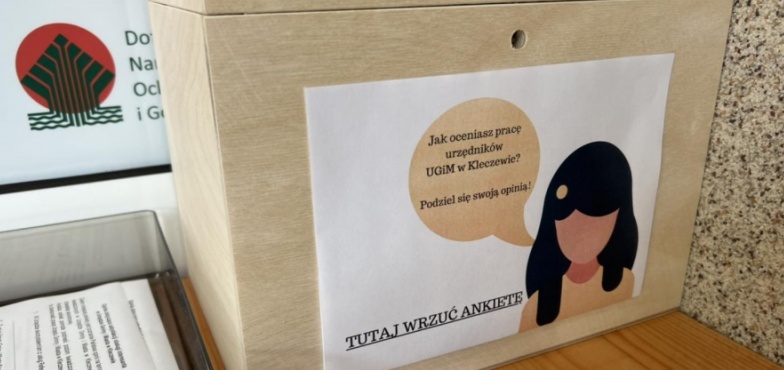 Do specjalnej skrzyneczki można wrzucać uwagi na temat pracy urzędu 