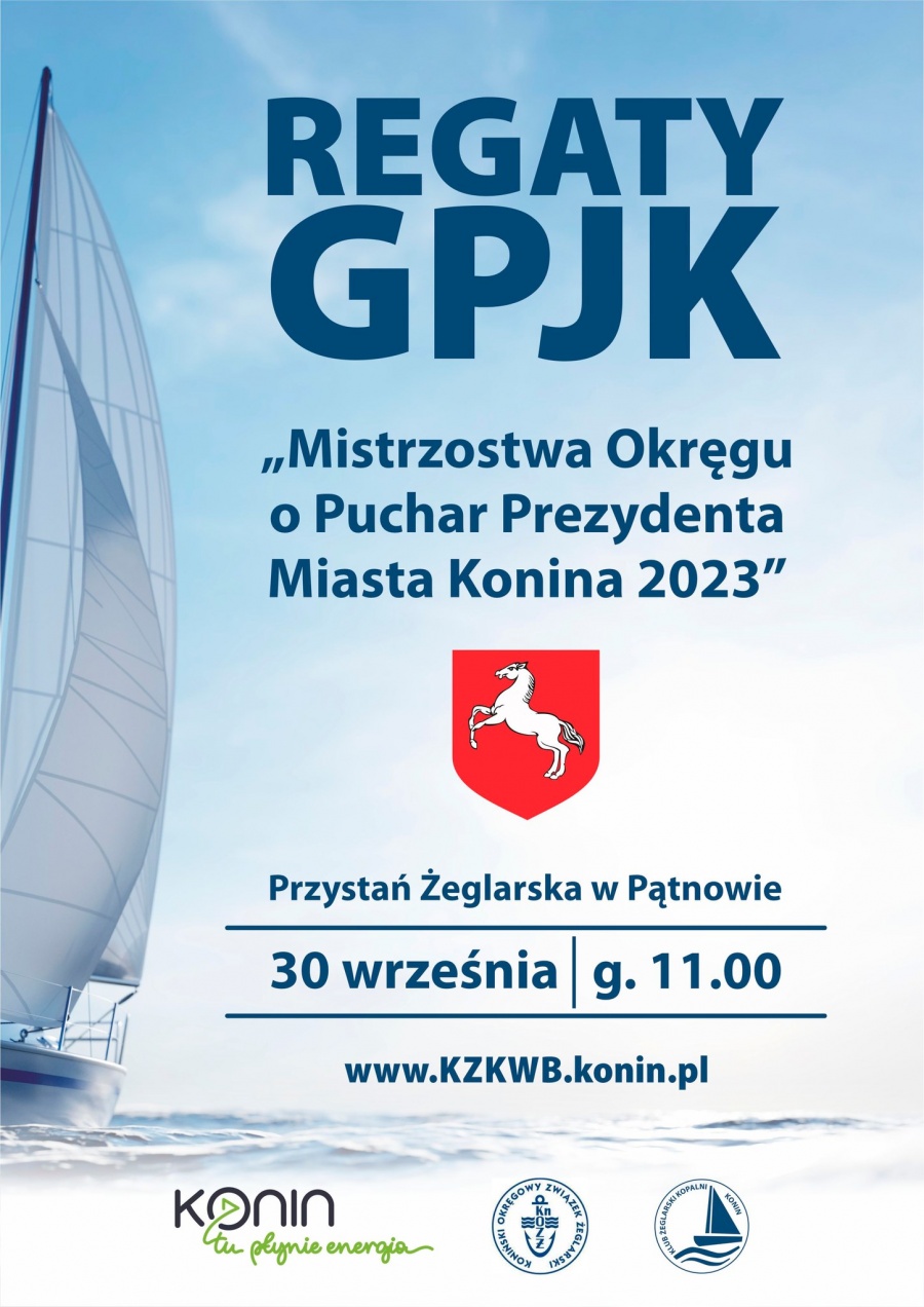 Żeglarze będą rywalizować o Puchar Prezydenta Miasta Konina