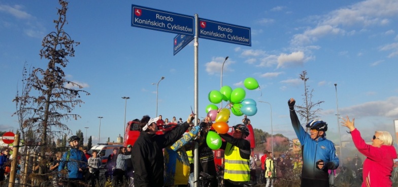 Konińscy cykliści mają swoje rondo. Dzisiaj oficjalnie nadano nazwę 