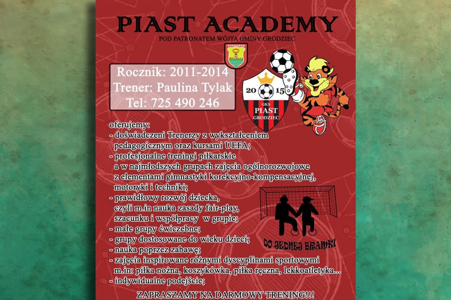 Nowa sportowa szkółka w powiecie. W Grodźcu powstanie „Piast Academy”