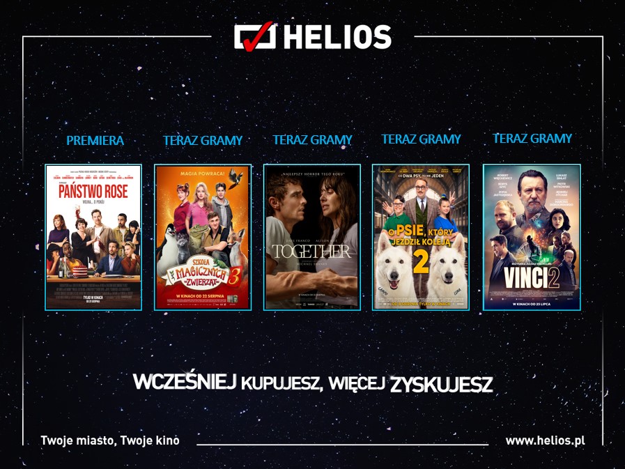Moc różnorodnych hitów w kinie Helios