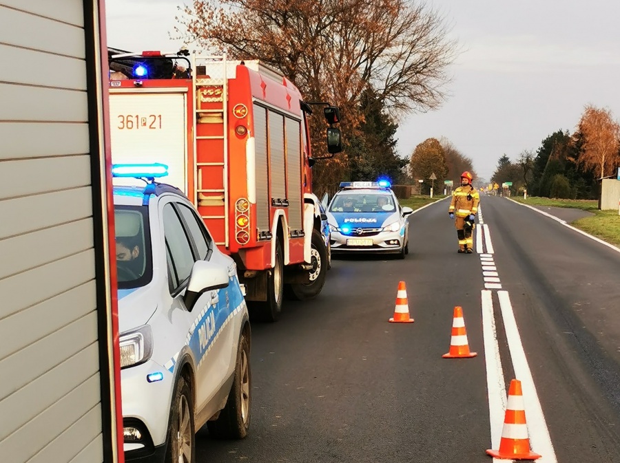 Wypadek w Sługocinku. Zderzenie dwóch aut