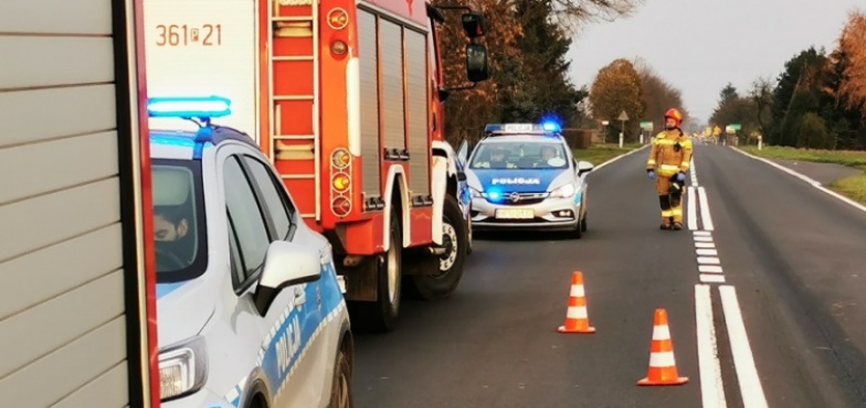 Wypadek w Sługocinku. Zderzenie dwóch aut