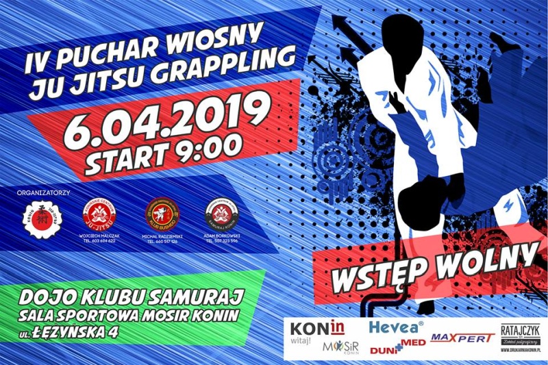 IV Puchar Wiosny Ju-Jitsu Grappling w sali sportowej przy Łężyńskiej