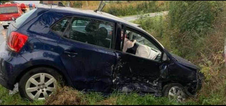 Wypadek w powiecie słupeckim. Dwie osoby zostały poszkodowane
