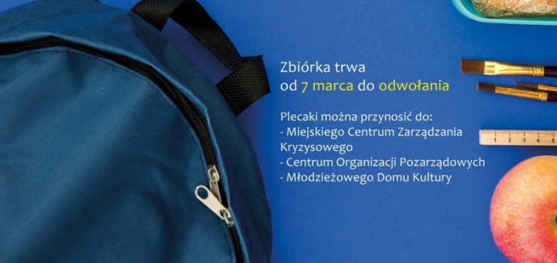 Od 7 marca rusza Akcja Plecak. „To dla naszych nowych kolegów i koleżanek z Ukrainy”