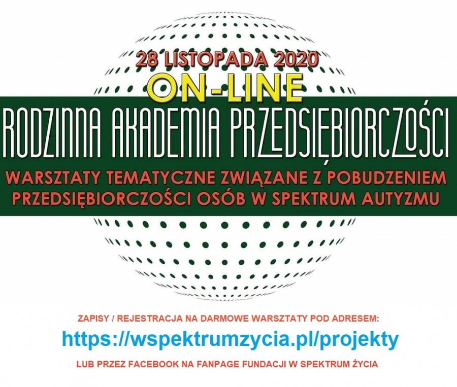 Jak pobudzić przedsiębiorczość osób ze spektrum autyzmu? Fundacja zaprasza na warsztaty on-line