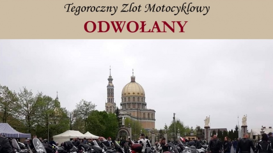 Nie będzie zlotu w Licheniu. W bazylice zostanie odprawiona msza w intencji wszystkich motocyklistów