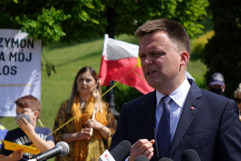 Szymon Hołownia o posłance Hennig-Klosce: Będzie miała lepszy wynik od Kołodziejczaka 