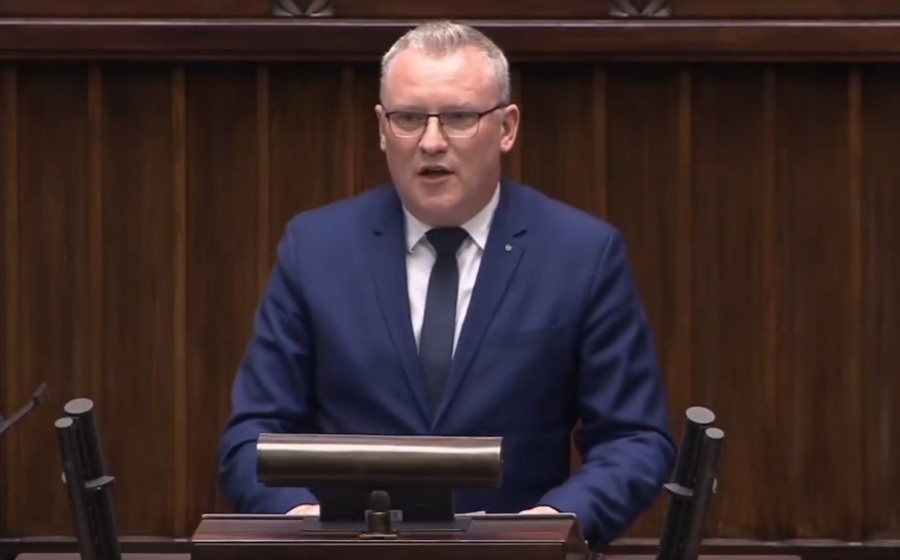 Michał Pyrzyk z mównicy sejmowej mówił o postulatach słupeckich rolników