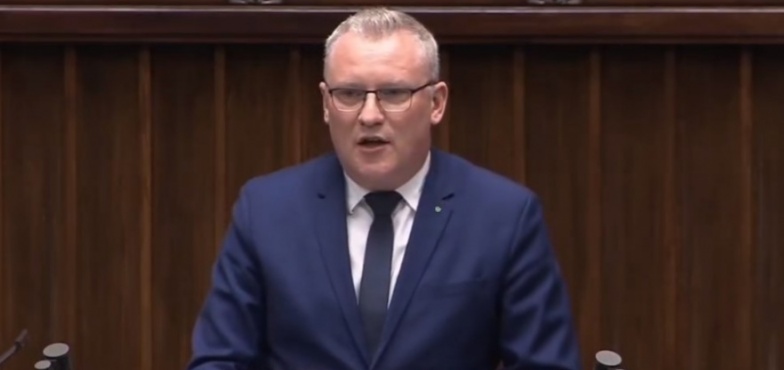 Michał Pyrzyk z mównicy sejmowej mówił o postulatach słupeckich rolników