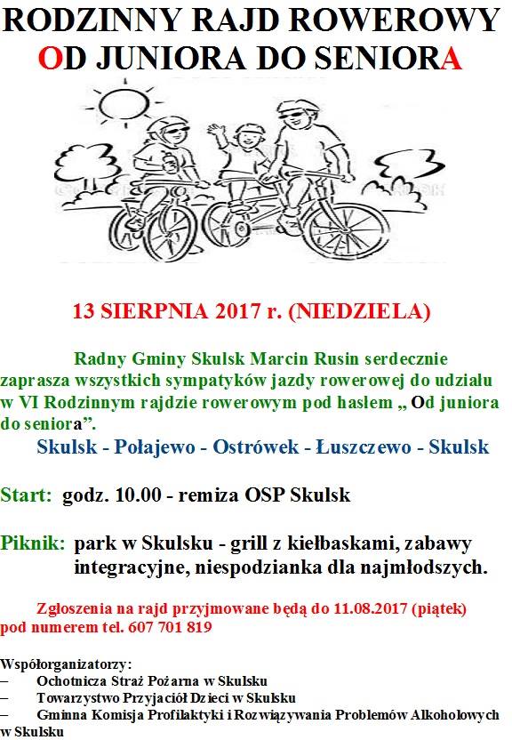 Rajd rowerowy „Od juniora do seniora”