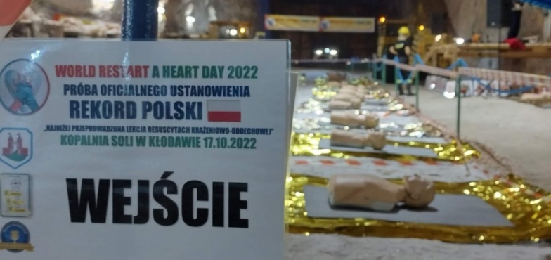600 metrów pod ziemią! Ustanowili rekord Polski w najniżej przeprowadzonej lekcji resuscytacji krążeniowo-oddechowej