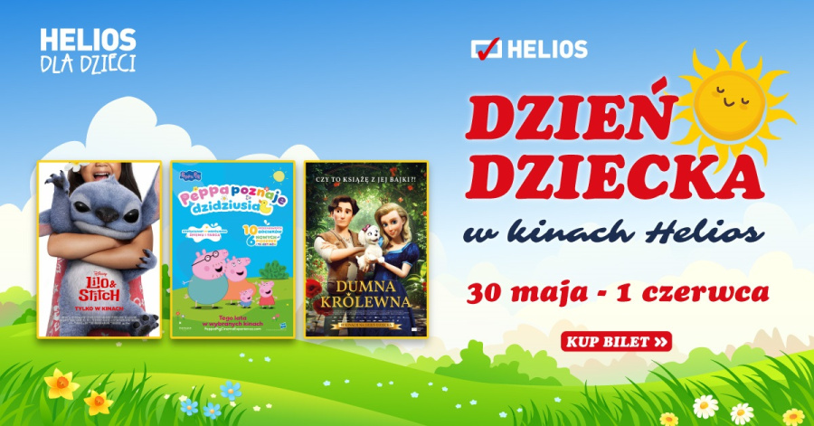 Dzień Dziecka w kinie Helios to specjalne pokazy dla dzieci w każdym wieku!