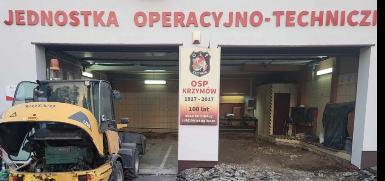 Strażacy remontują garaż. Czekają na ciężki samochód ratowniczo-gaśniczy