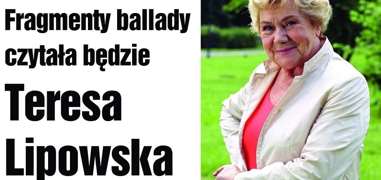 Spotkanie ze znaną aktorką już w sobotę. Przeczyta balladę mieszkańcom Goliny