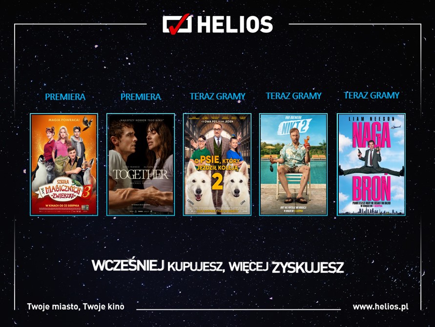 Filmowy koniec wakacji w kinach Helios