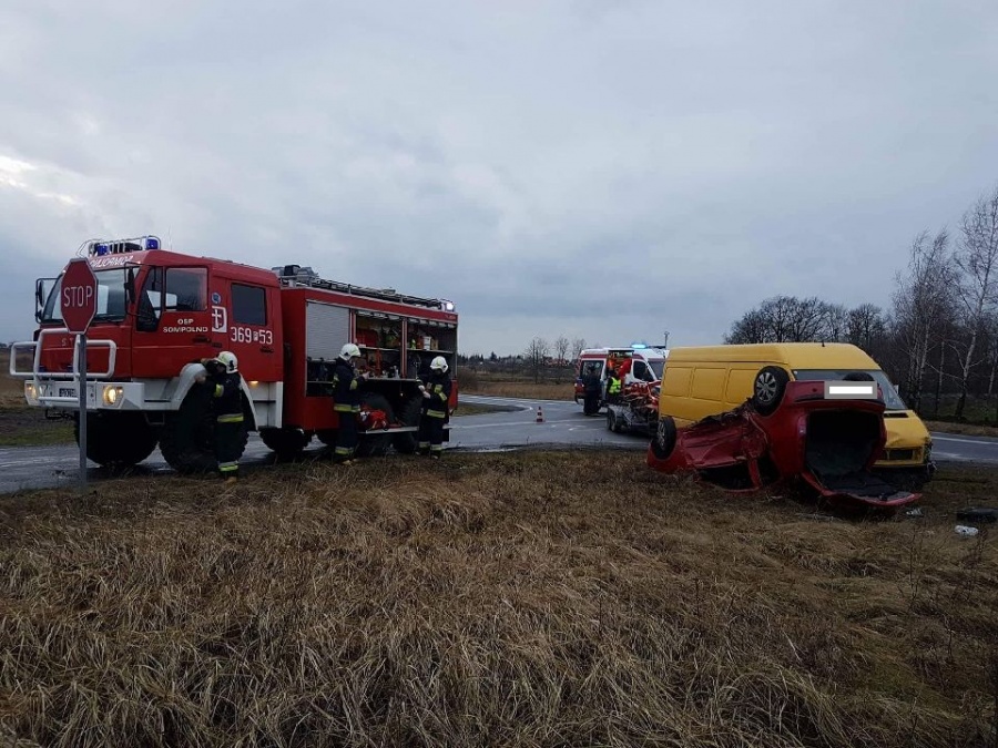 Znów wypadek. Zderzenie na obwodnicy Sompolna