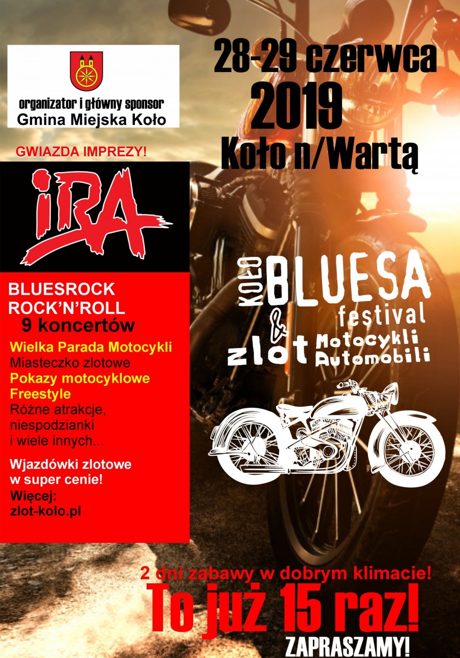 IRA zagra na festiwalu. Będzie też parada motocykli