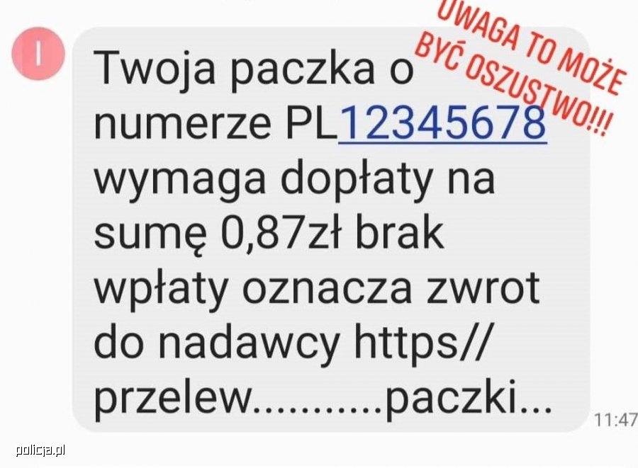 Uwaga na SMS-y z prośbą o dopłatę do przesyłki - mężczyzna stracił w ten sposób 10 tys. zł! 