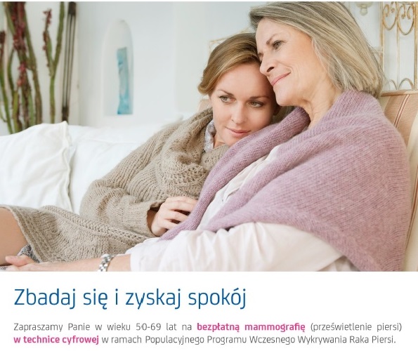 Bezpłatne badania mammograficzne. Z zachowaniem ostrożności