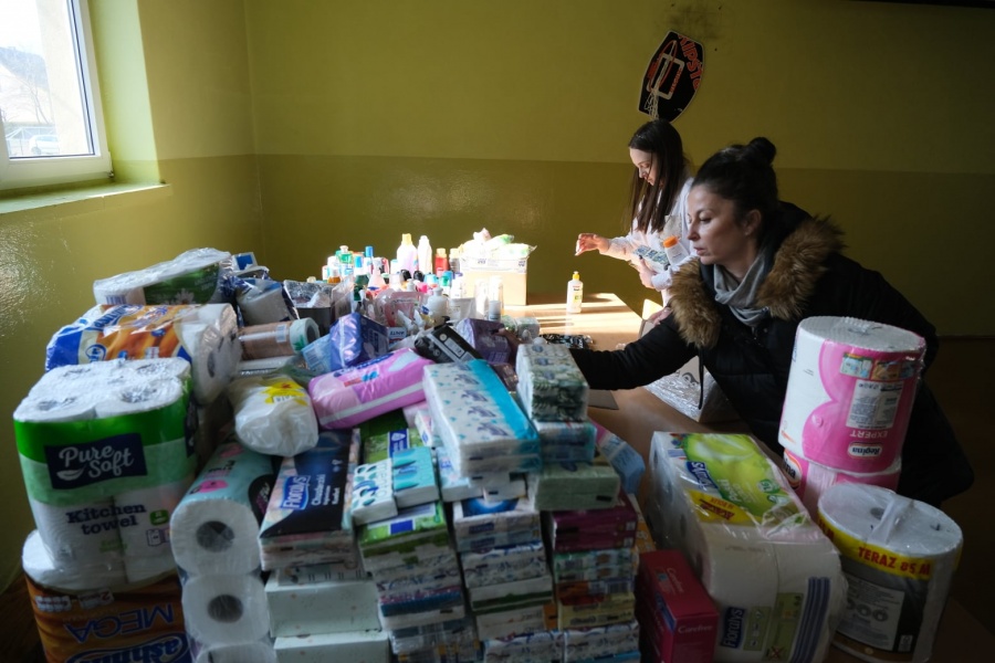 Gminny Punkt Pomocy Ukrainie w Kramsku. Dziś otwarty dla uchodźców