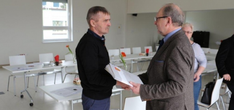 Z gratulacjami i podziękowaniami dla sołtysów. Spotkanie w Starym Mieście 