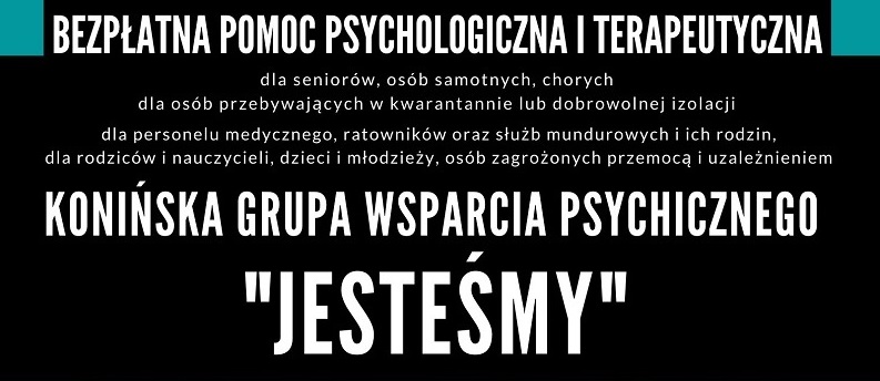 Bezpłatna pomoc psychologiczna i terapeutyczna dla mieszkańców. Grupa wsparcia „Jesteśmy” wznawia działalność
