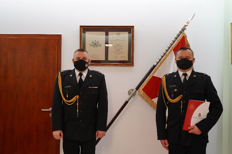 Młodszy brygadier Sebastian Fabiszak zastępcą komendanta konińskich strażaków 