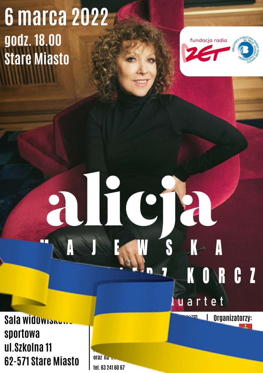 Koncert Alicji Majewskiej i zbiórka na rzecz ofiar wojny na Ukrainie