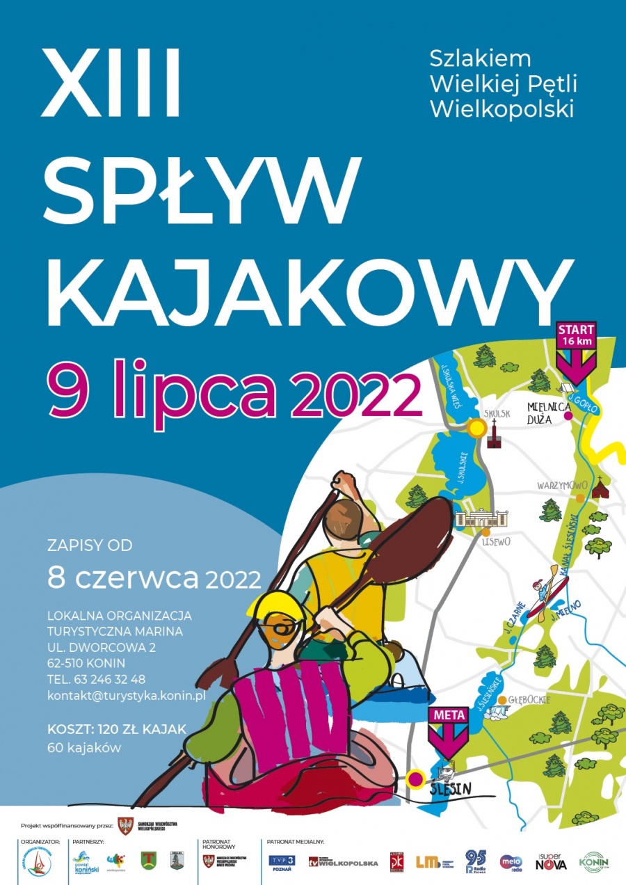 Popłyną z Mielnicy Dużej do Przystani Wodnej w Ślesinie. Od jutra można się zapisywać 