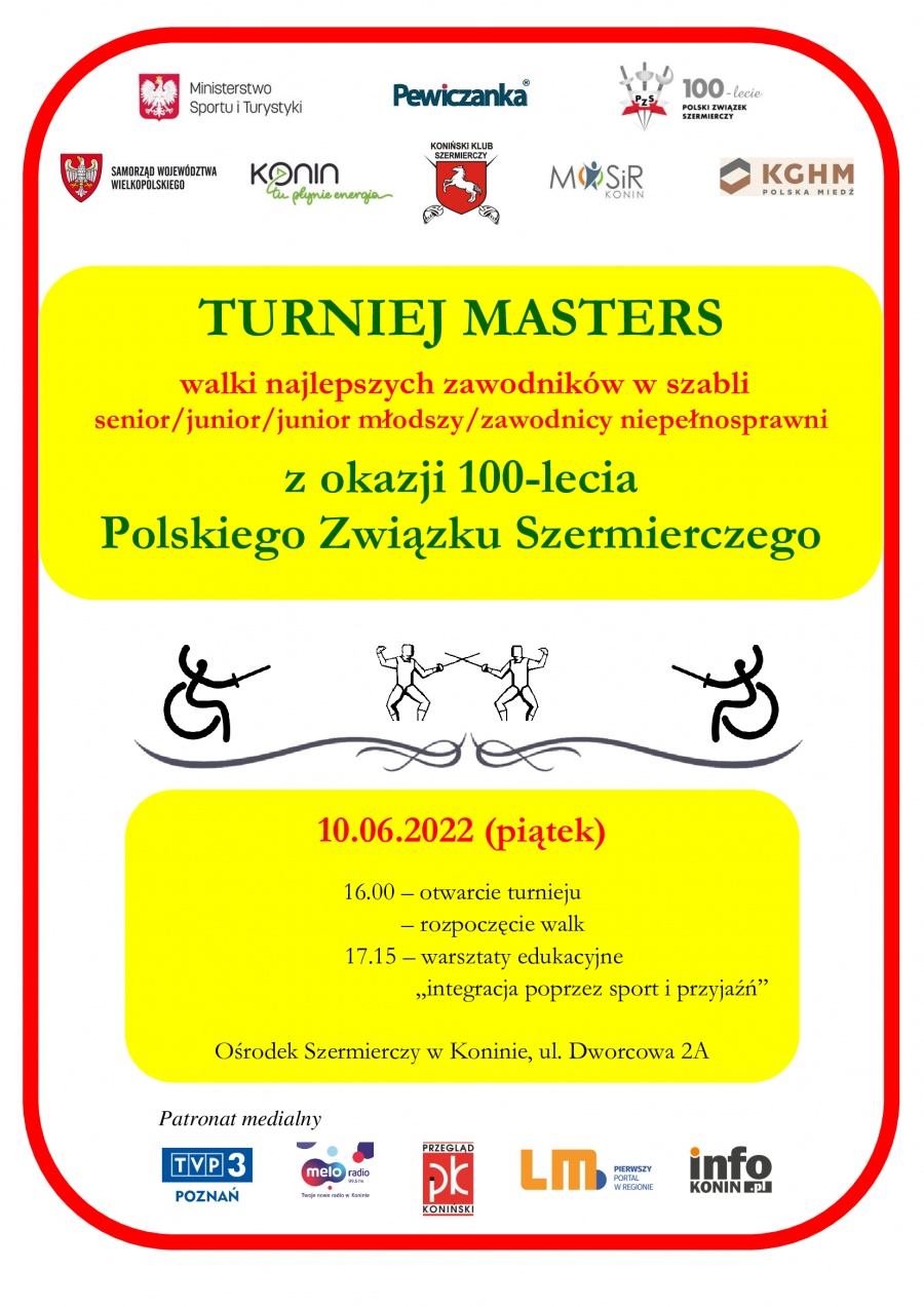 Turniej Masters z okazji 100-lecia Polskiego Związku Szermierczego w Koninie