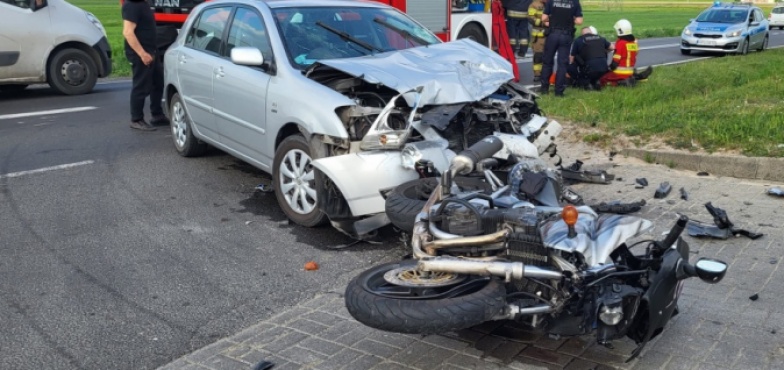 Pożar i wypadek. Piątek „trzynastego” dla niektórych pechowy