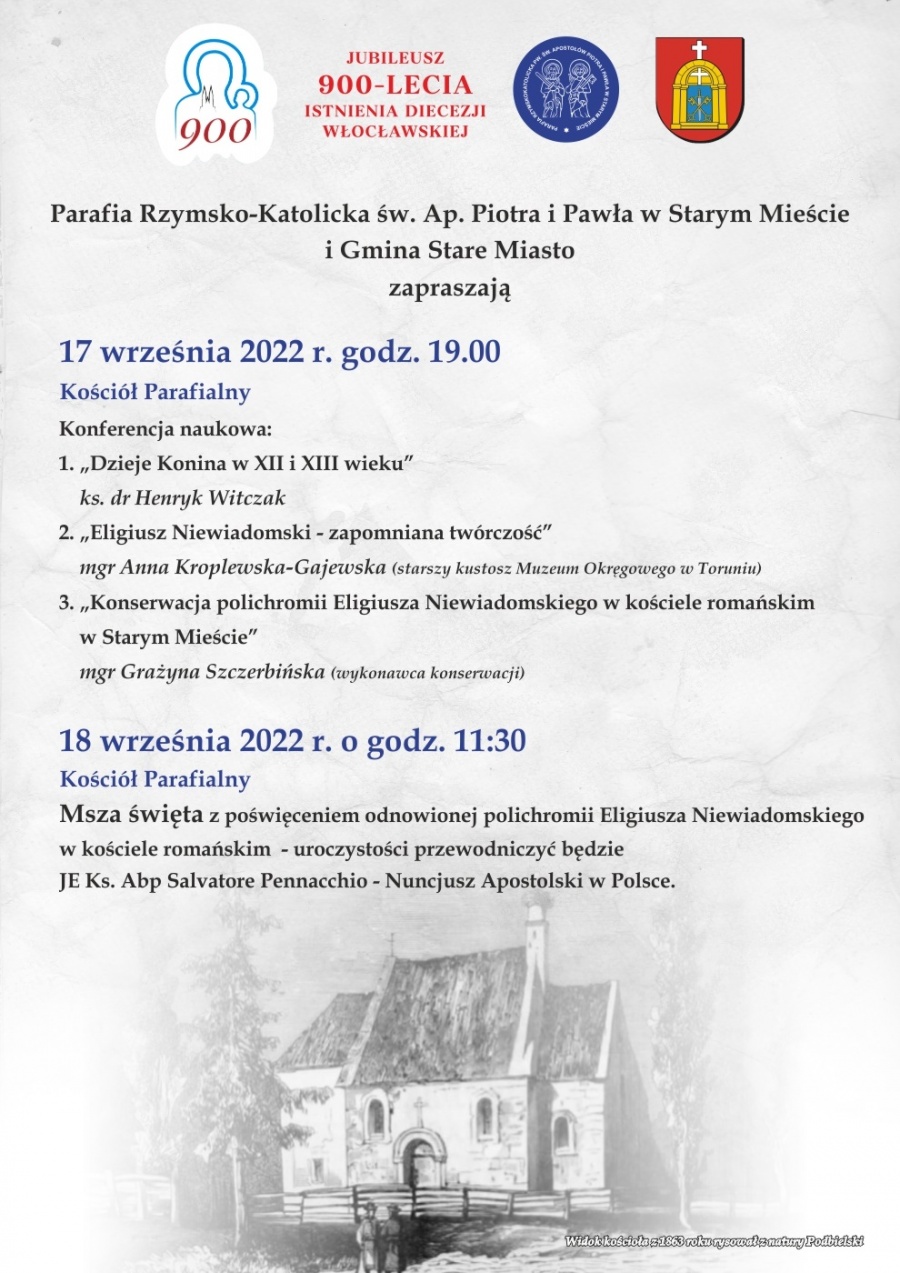 Konferencja naukowa w kościele w Starym Mieście. Główny temat – twórczość Eligiusza Niewiadomskiego