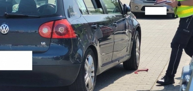 Wypadek przy bazarze. Czynności trwają