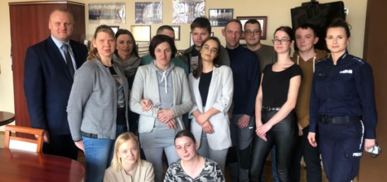 Podopieczni Fundacji „Otwarcie” odwiedzili policjantów