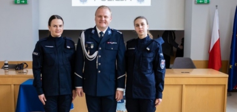 Ślubowanie nowo przyjętych policjantów