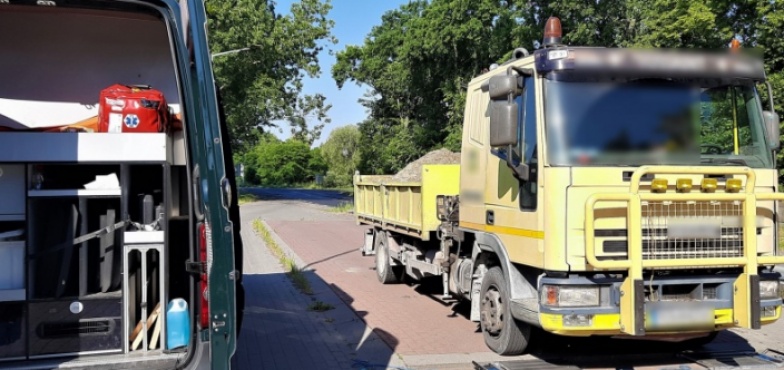 Dużo ważenia w Koninie. Dostawcze busy mocno przeładowane
