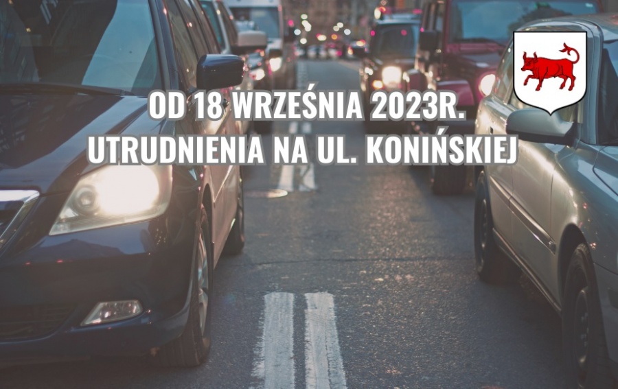 Utrudnienia na drodze krajowej 72 Konin-Turek