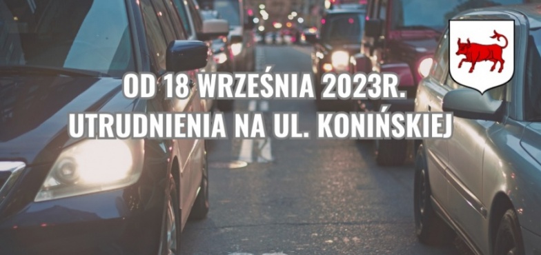 Utrudnienia na drodze krajowej 72 Konin-Turek