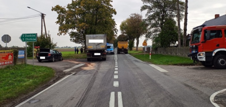 Uwaga kierowcy! Wypadek w gminie Kleczew