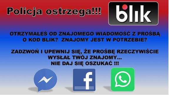 Codziennie konińscy policjanci otrzymują zgłoszenia o oszustwach na BLIK