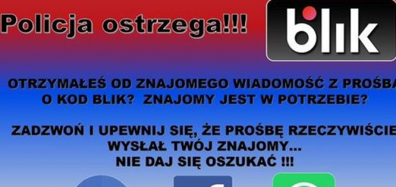 Codziennie konińscy policjanci otrzymują zgłoszenia o oszustwach na BLIK