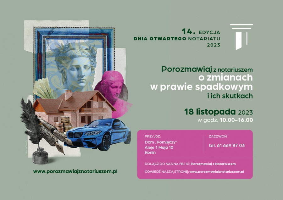 14. edycja Dnia Otwartego Notariatu. Przyjdź porozmawiać o prawie spadkowym