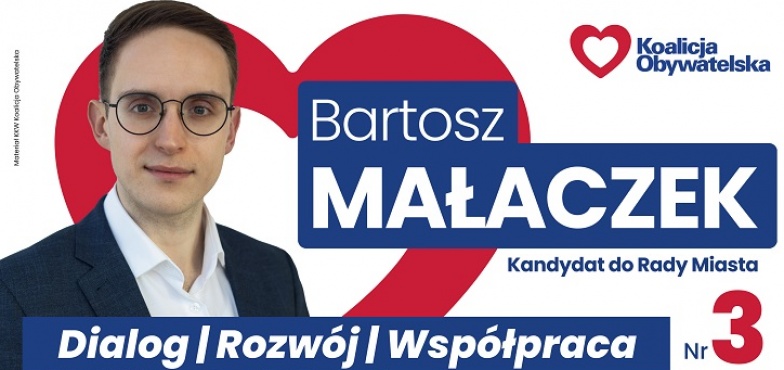 Bartosz Małaczek - kandydat do Rady Miasta Konina